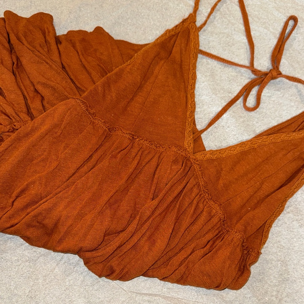 Free People Rust Orange dress